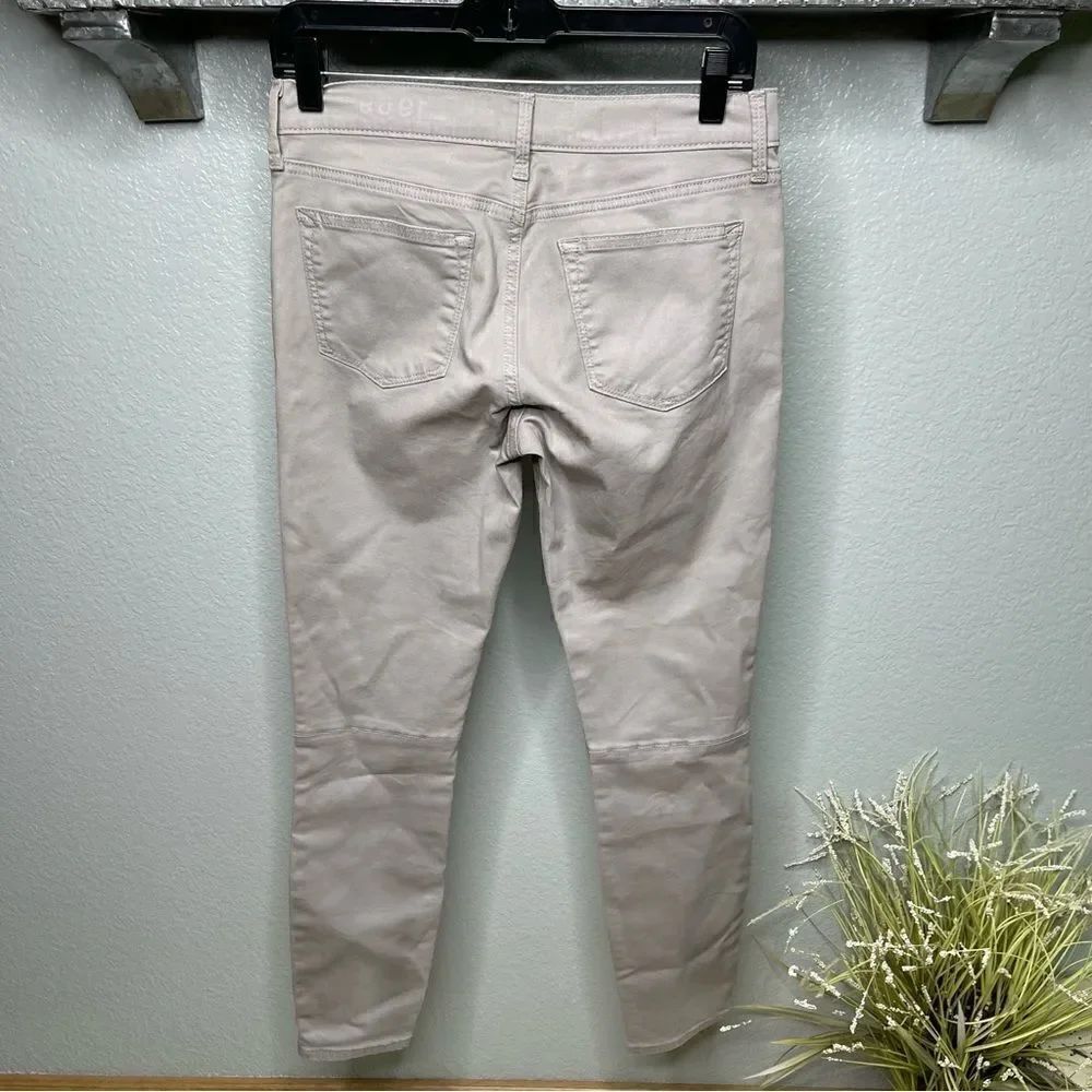 Gap 1969 Coated Gray Wax Leggings Sleek Subtle Sharkfin Sheen Jeans Size 27